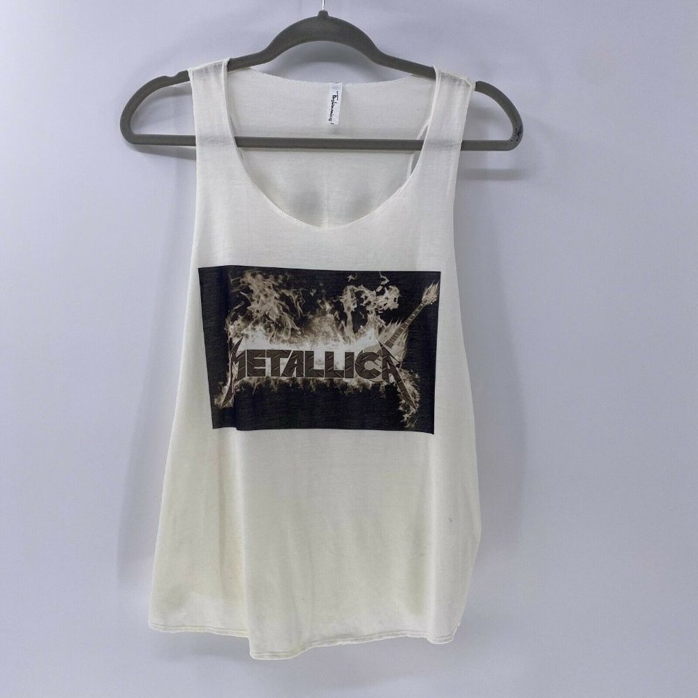 Fashionomics Metallica graphic tank top sz M